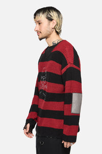 Dangerfield NZ - Piracy Punk Knit Jumper - grey