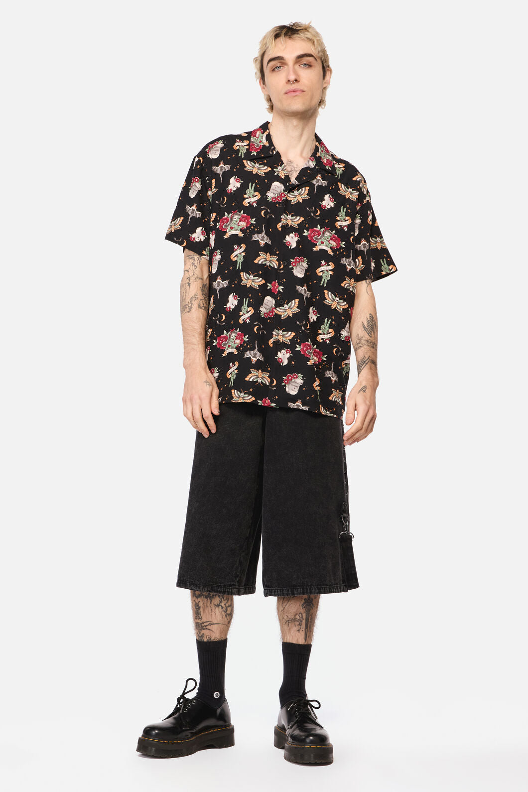 Dangerfield NZ - All Hallows Eve SS Shirt - black