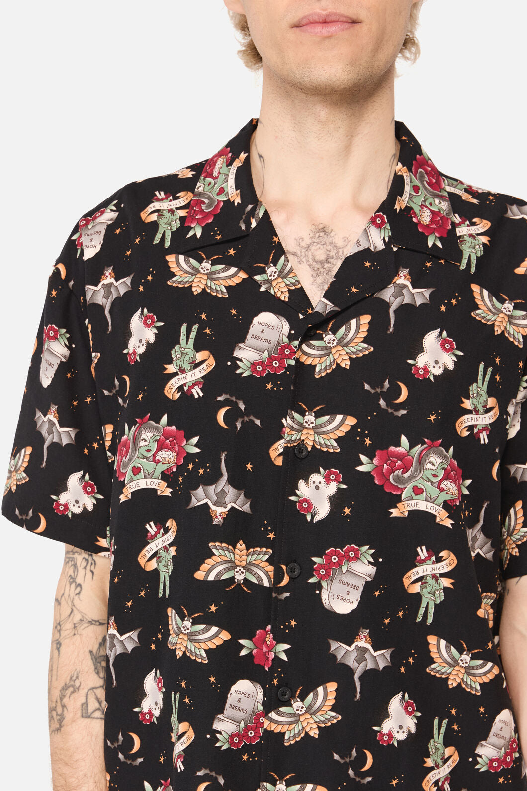 Dangerfield NZ - All Hallows Eve SS Shirt - black