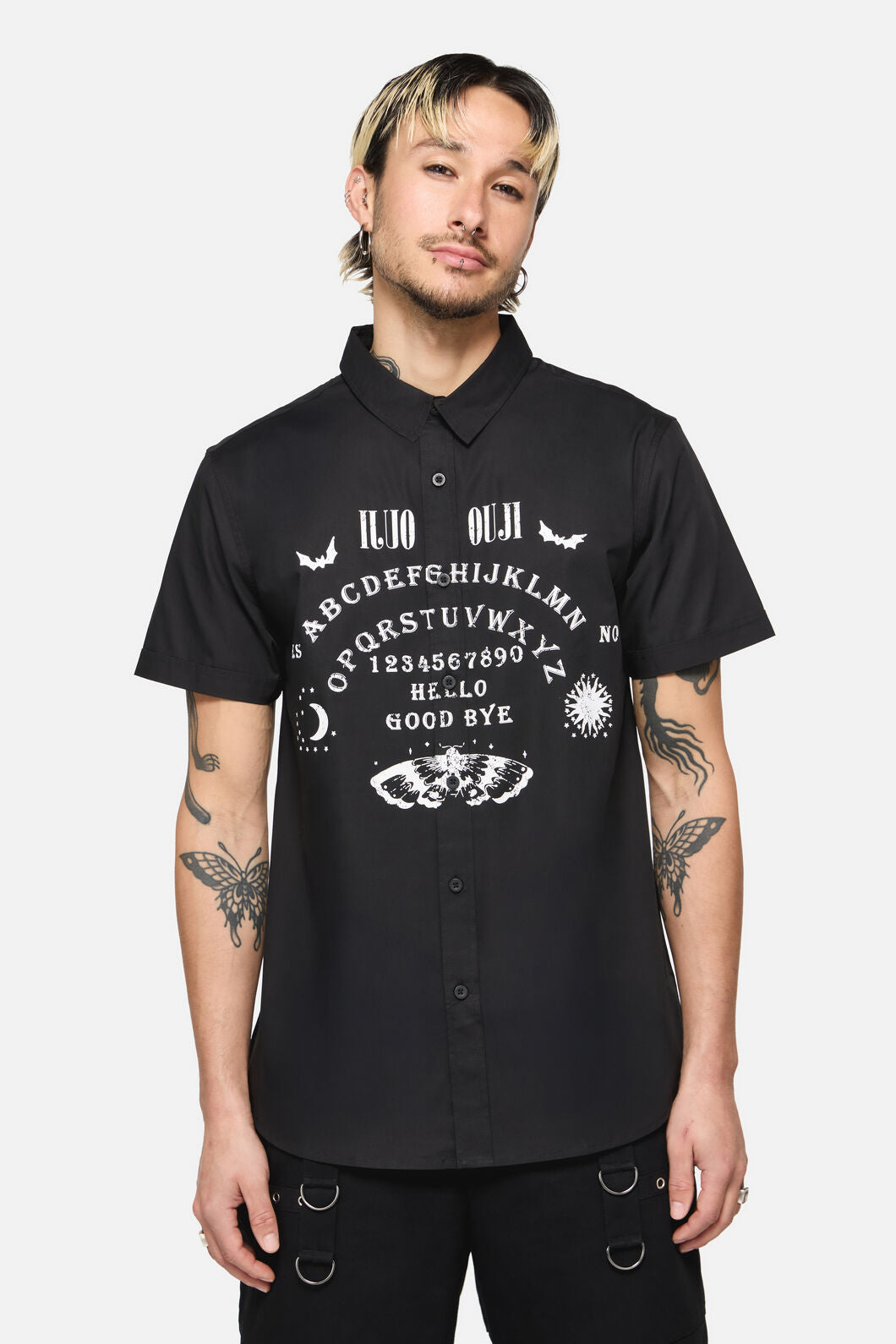 Dangerfield NZ - Seance Goth Short Sleeve Shirt - black