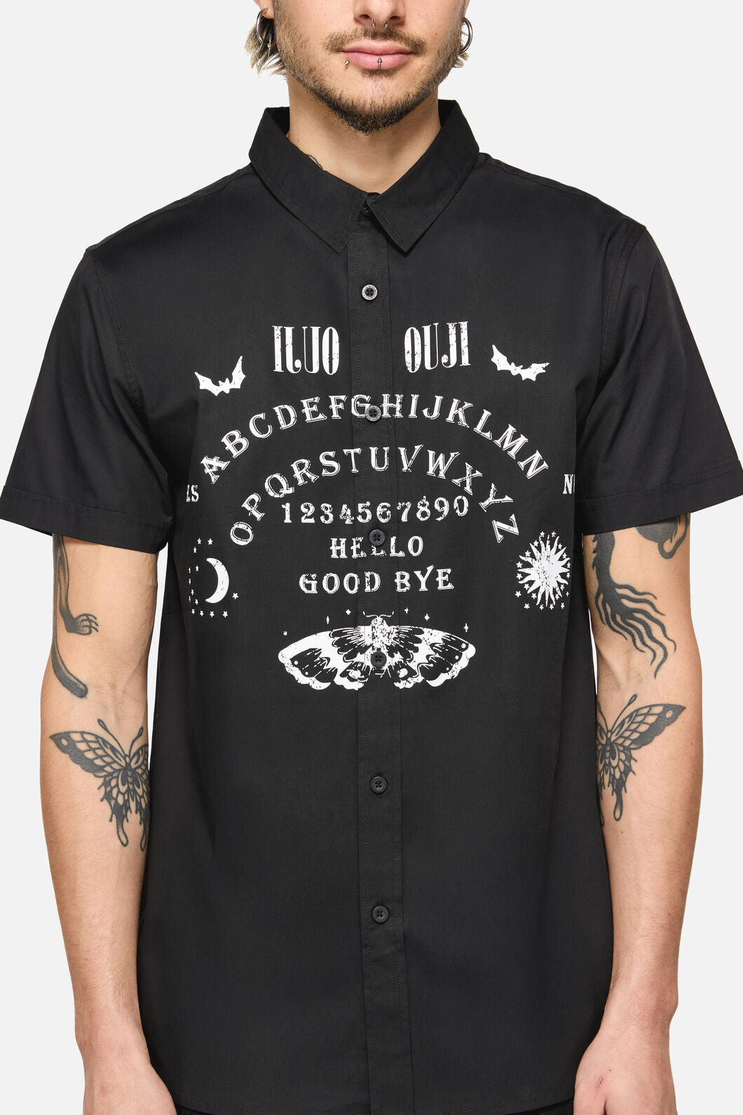 Dangerfield NZ - Seance Goth Short Sleeve Shirt - black