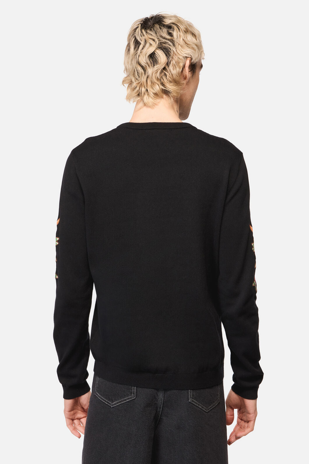 Dangerfield NZ - All HallowsEveTattooKnitJumper - black