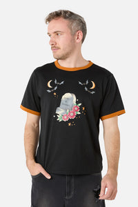 Dangerfield NZ - Unisex All Hallows Eve Boxy Te - black