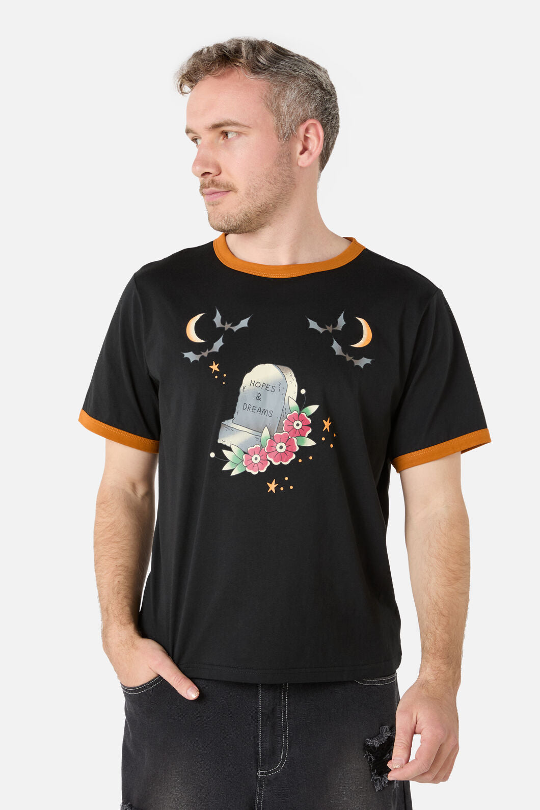 Dangerfield NZ - Unisex All Hallows Eve Boxy Te - black