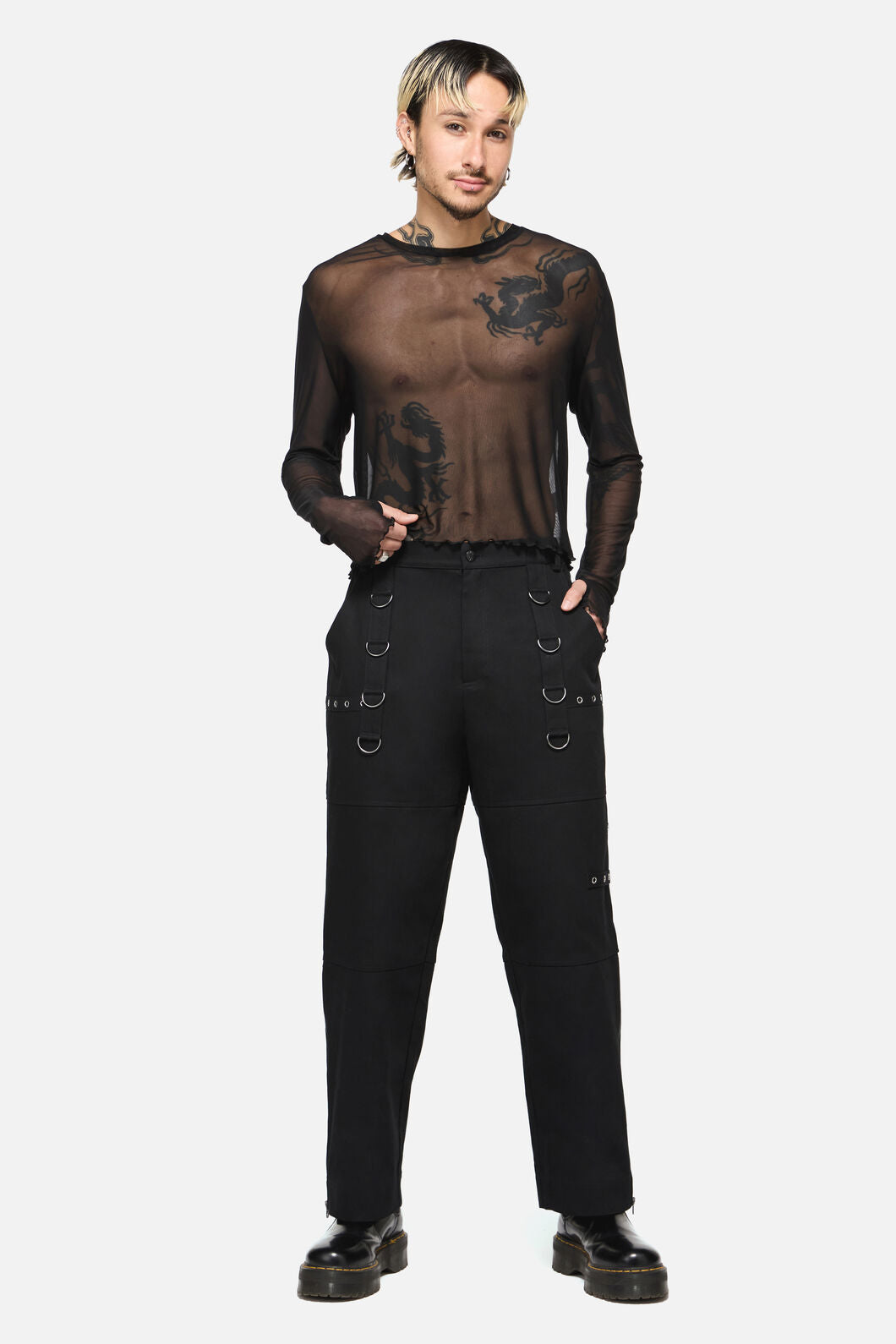 Dangerfield NZ - Trickz Punk Zip Cargo Pant - black