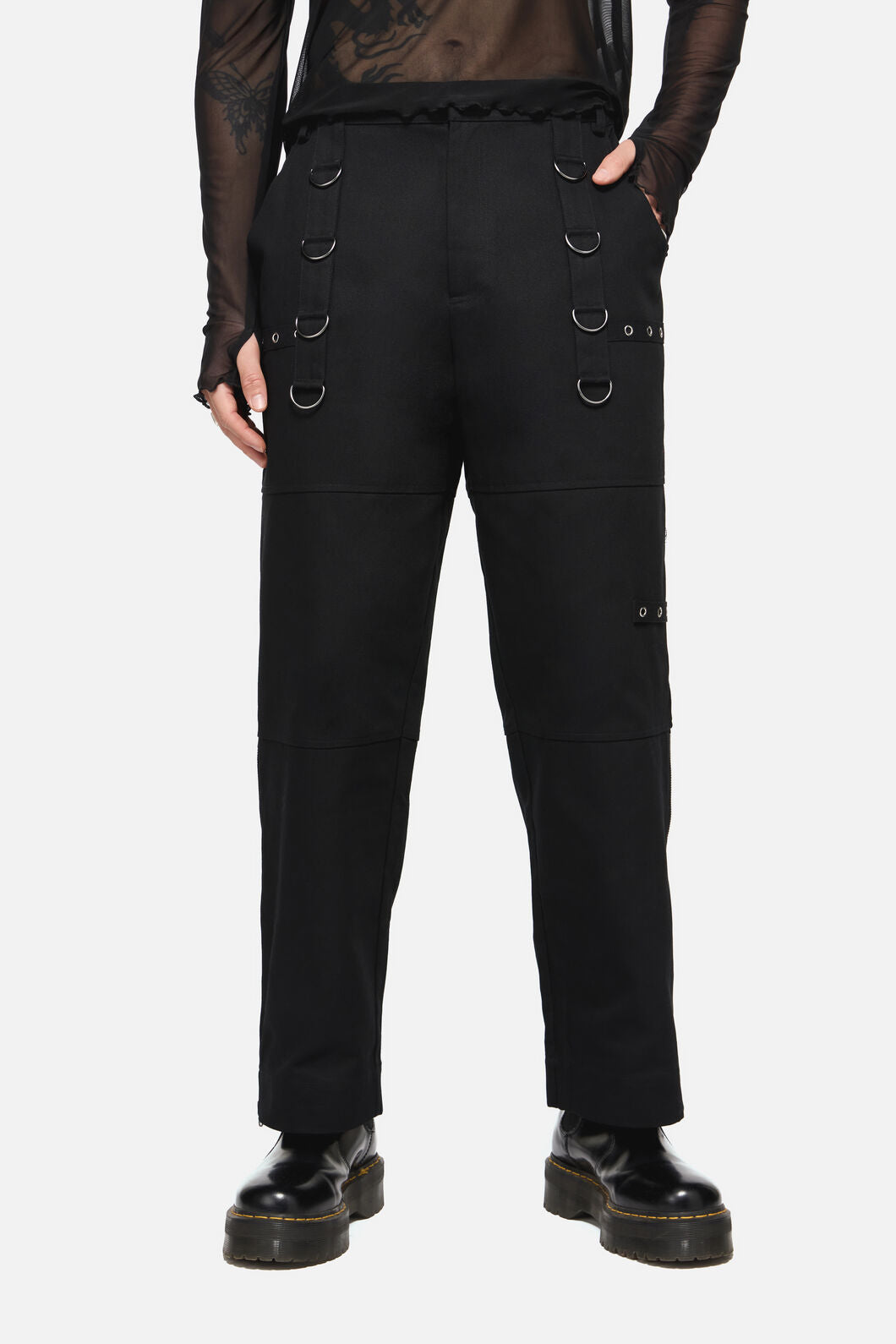Dangerfield NZ - Trickz Punk Zip Cargo Pant - black