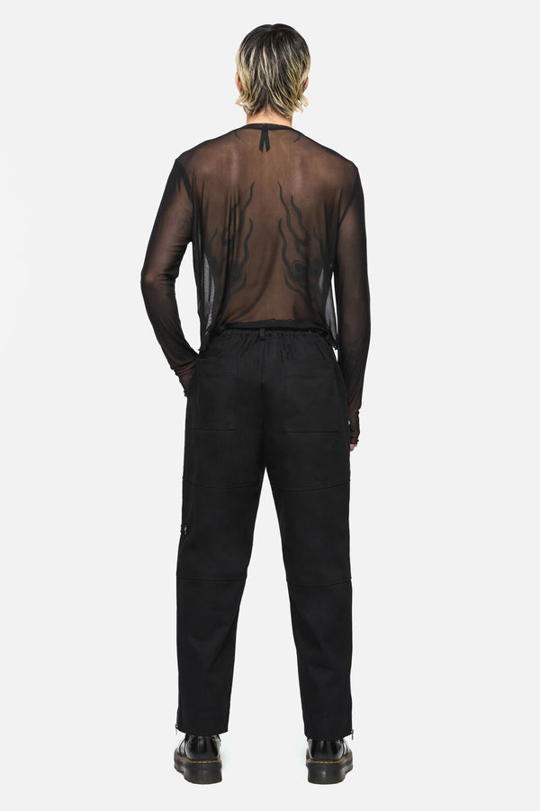 Dangerfield NZ - Trickz Punk Zip Cargo Pant - black