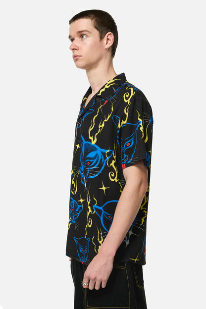 Dangerfield NZ - Panther Punk Short SleeveShirt - black