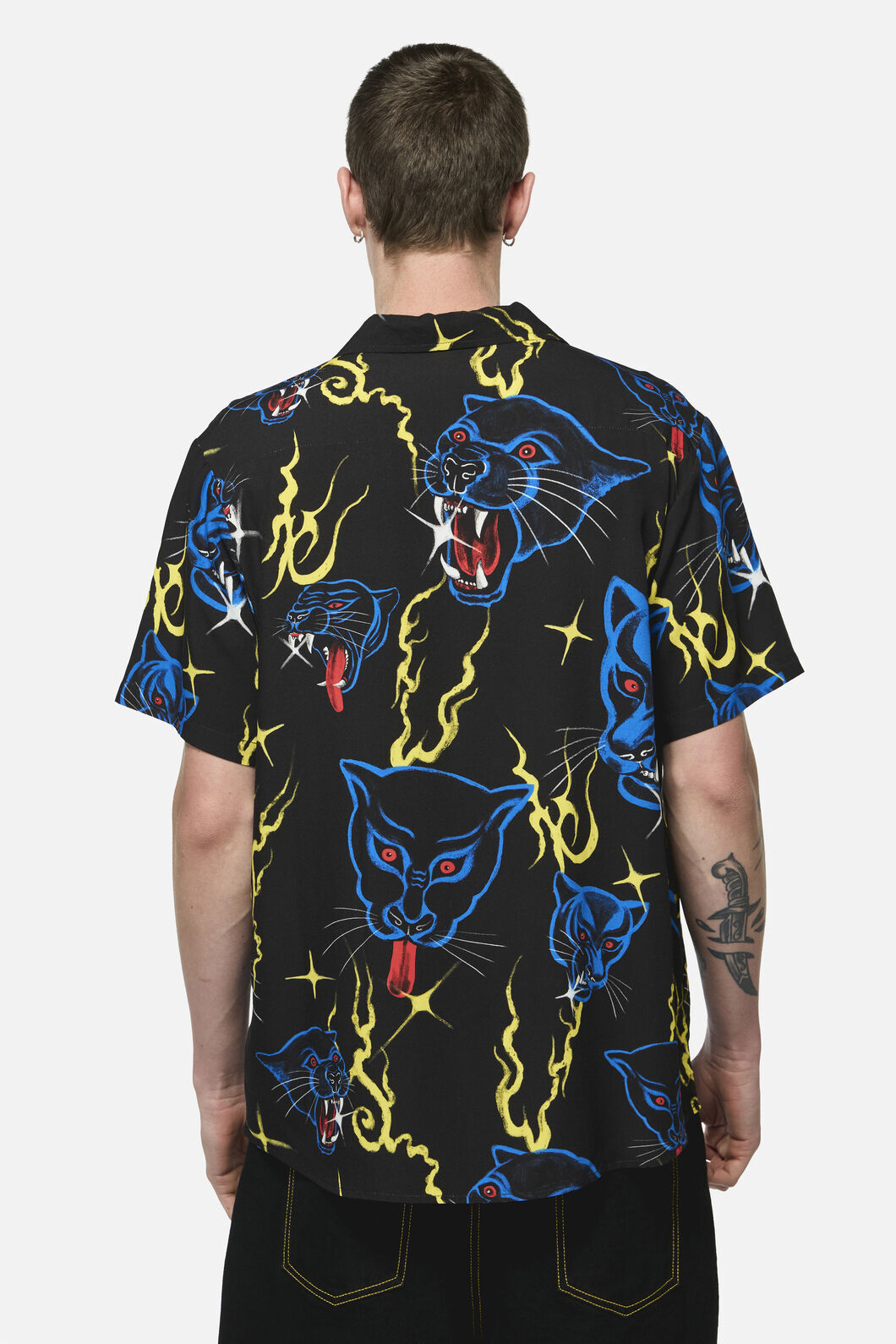 Dangerfield NZ - Panther Punk Short SleeveShirt - black