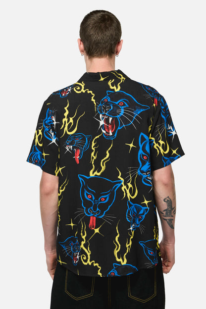 Dangerfield NZ - Panther Punk Short SleeveShirt - black