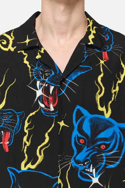 Dangerfield NZ - Panther Punk Short SleeveShirt - black