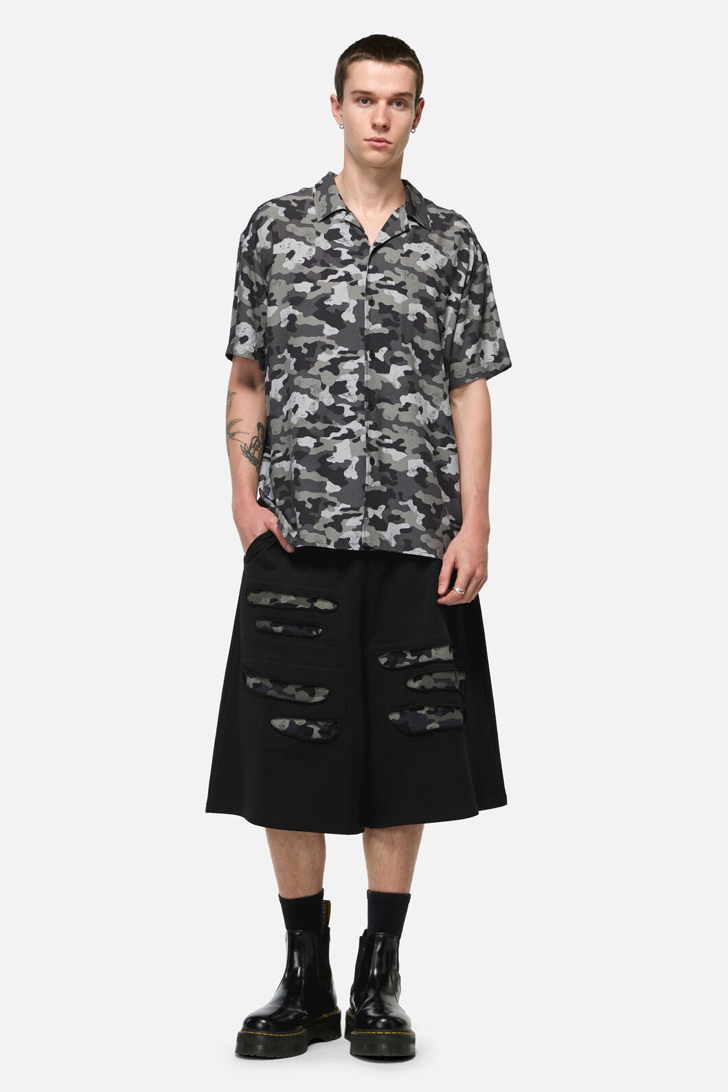 Dangerfield NZ - Disruptive Camo SS Shirt - grey