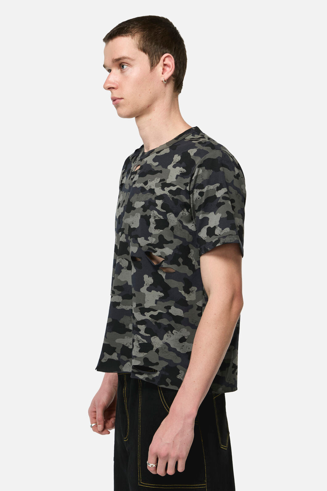 Dangerfield NZ - Disruptive Camo Grunge Tee - grey