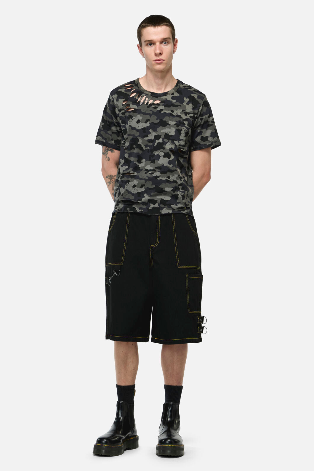 Dangerfield NZ - Disruptive Camo Grunge Tee - grey