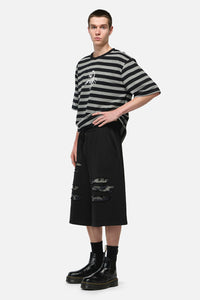Dangerfield NZ - Disruptive Cutout Camo Shorts - black