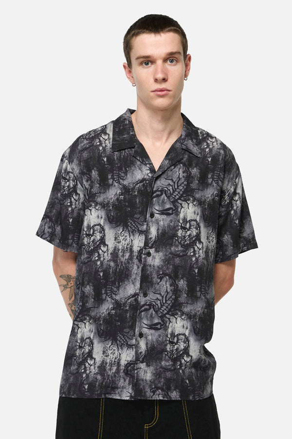 Dangerfield NZ - Scorpius Goth SS Shirt - grey