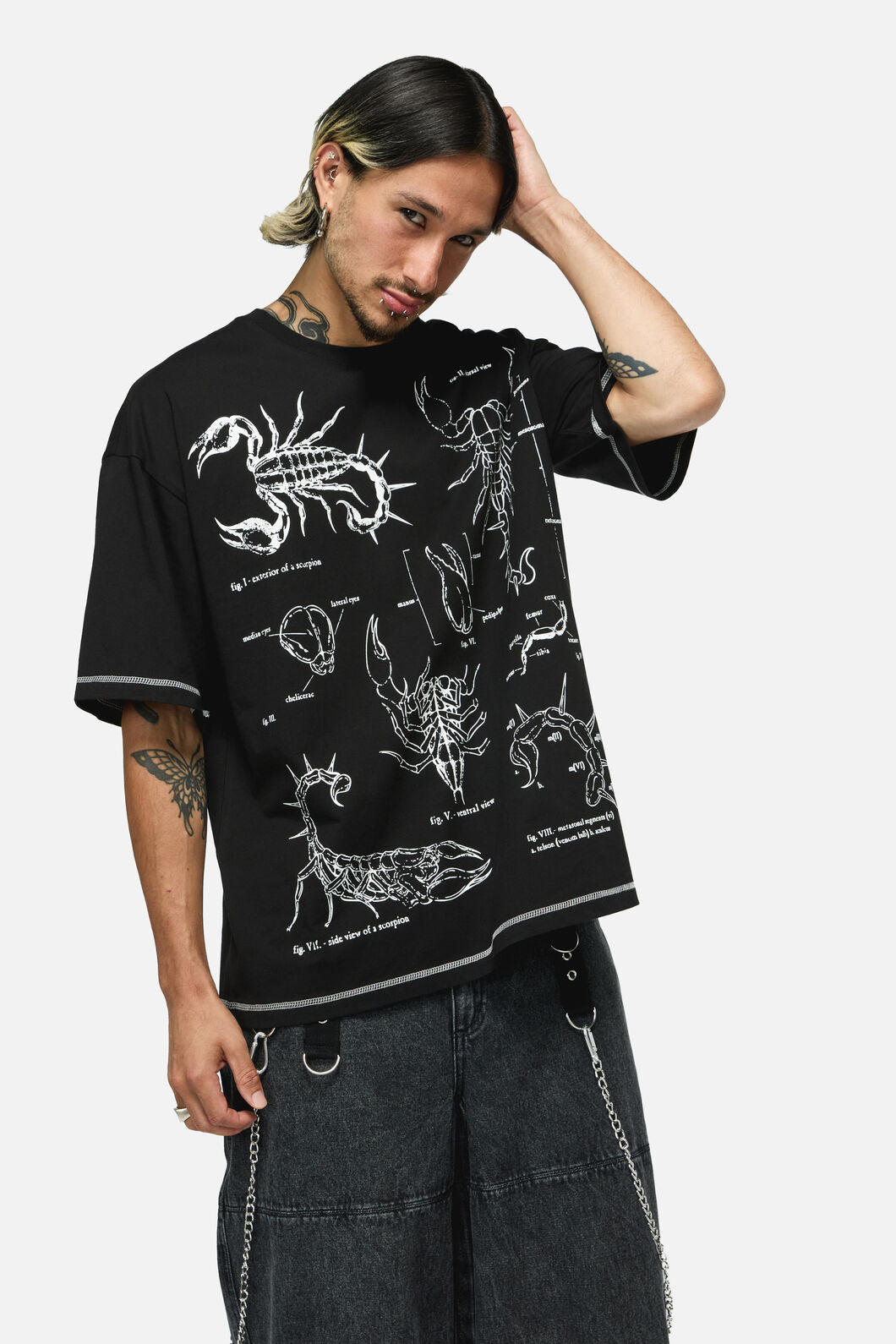 Dangerfield NZ - Scorpius Goth Unisex Tee - black