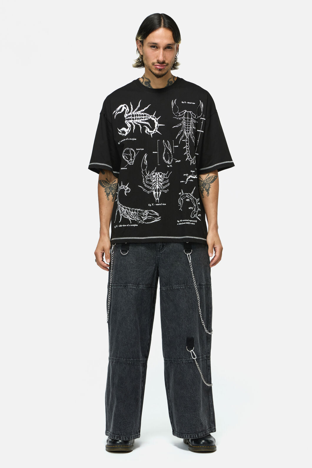 Dangerfield NZ - Scorpius Goth Unisex Tee - black