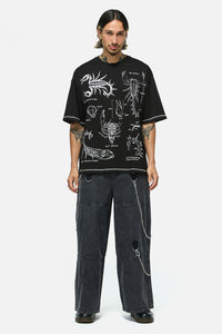 Dangerfield NZ - Scorpius Goth Unisex Tee - black