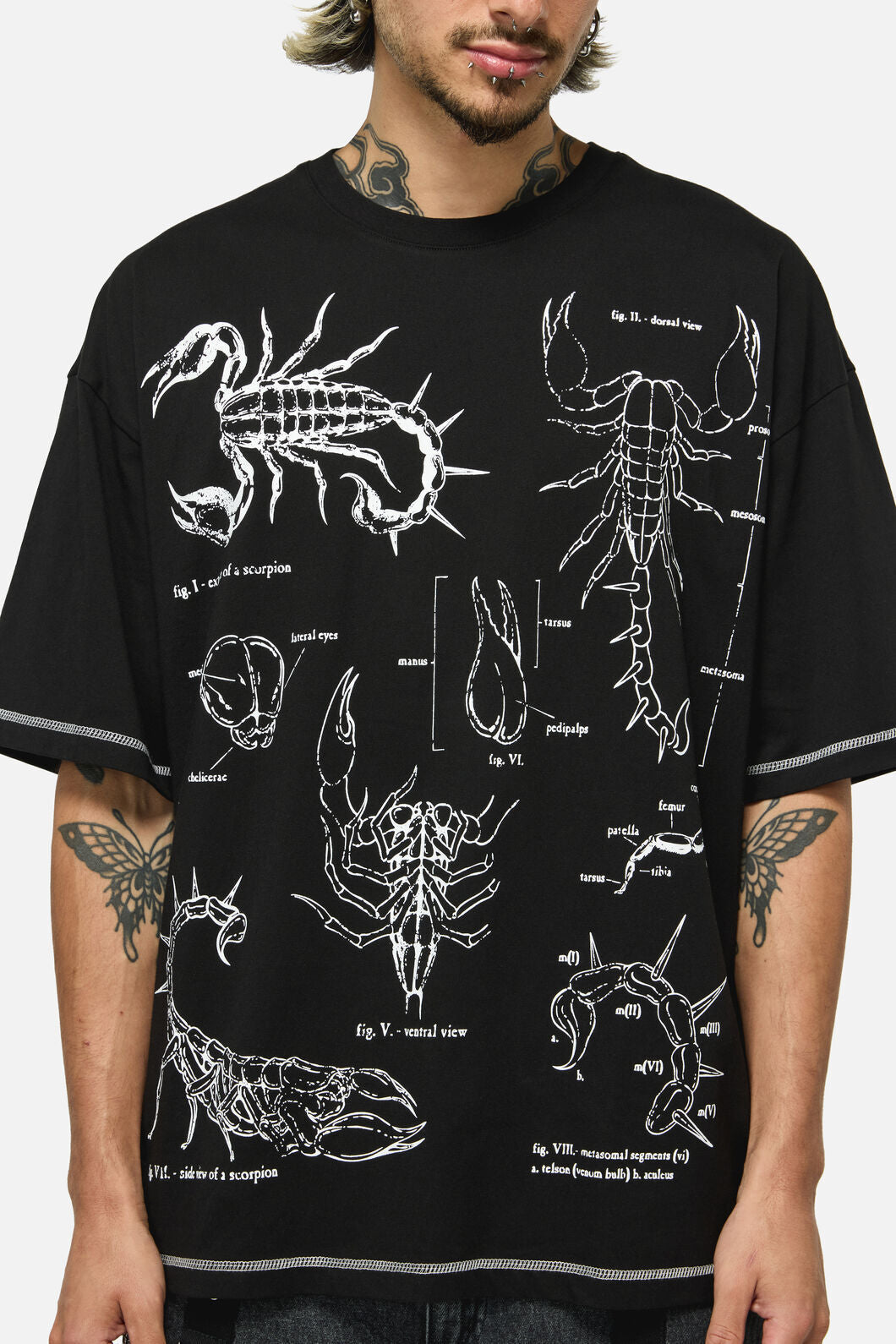 Dangerfield NZ - Scorpius Goth Unisex Tee - black