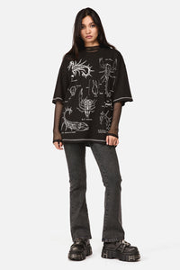 Dangerfield NZ - Scorpius Goth Unisex Tee - black