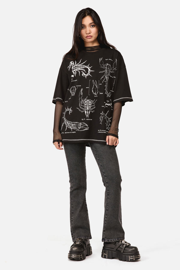 Dangerfield NZ - Scorpius Goth Unisex Tee - black