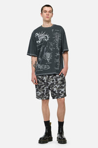 Dangerfield NZ - Scorpius Goth Unisex Tee - grey