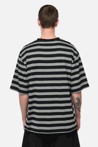 Dangerfield NZ - Sting Off Stripe Tee - grey-black