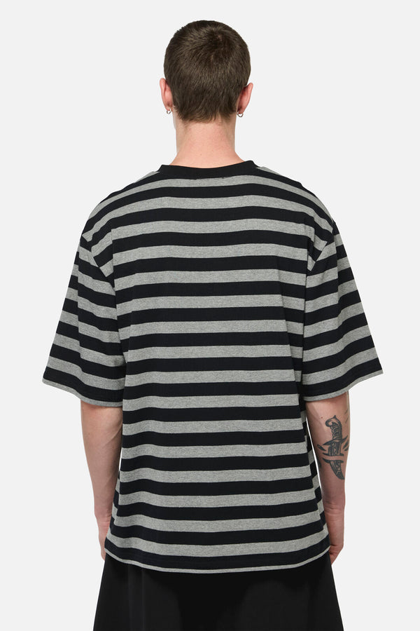 Dangerfield NZ - Sting Off Stripe Tee - grey-black