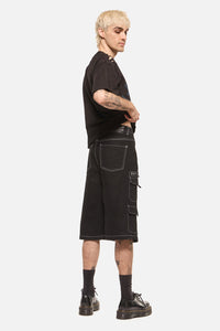 Dangerfield NZ - Heathen Goth Pocket Jorts - black