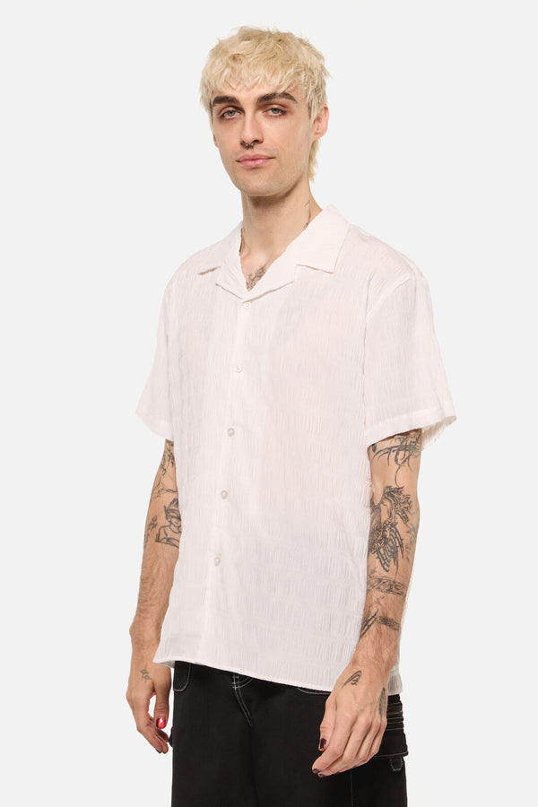 Dangerfield NZ - Pond Stripe Unisex Shirt - white