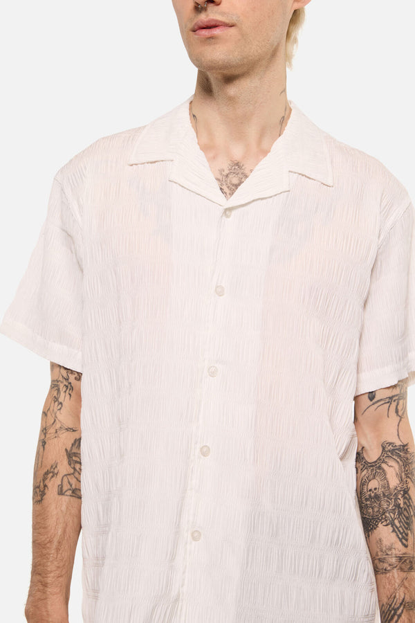 Dangerfield NZ - Pond Stripe Unisex Shirt - white