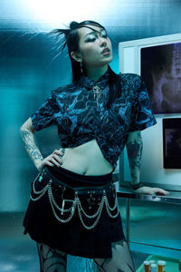 Dangerfield NZ - Heathen Goth Print Shirt - black