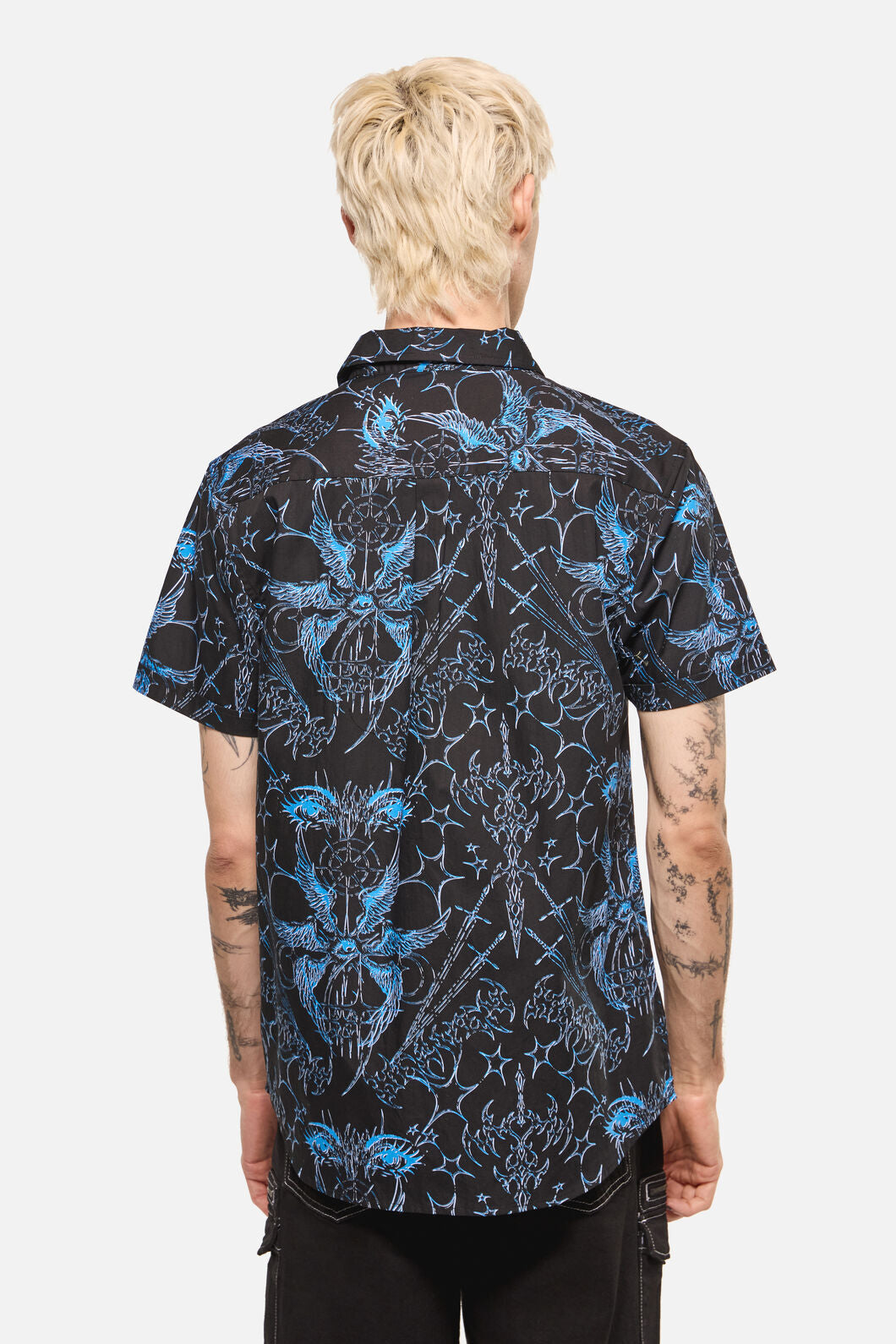 Dangerfield NZ - Heathen Goth Print Shirt - black