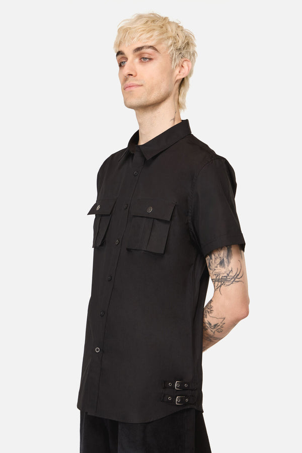 Dangerfield NZ - Buckled Goth Shirt - black