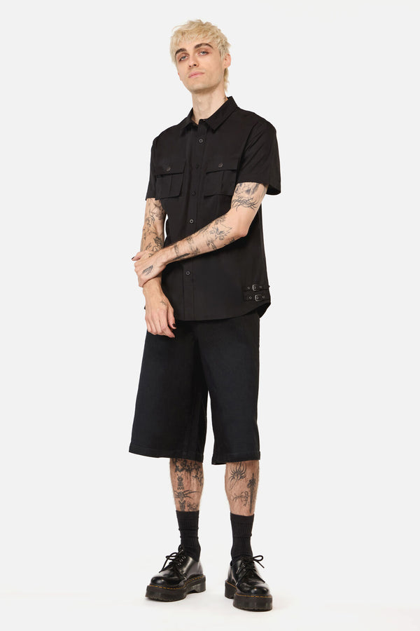 Dangerfield NZ - Buckled Goth Shirt - black