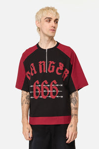 Dangerfield NZ - Danger Sporty Goth Top - black-red