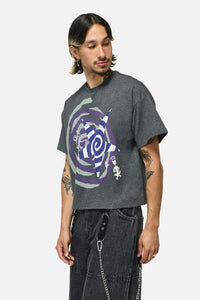 Dangerfield NZ - Spiralling Boxy Tee - grey