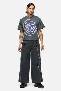 Dangerfield NZ - Spiralling Boxy Tee - grey