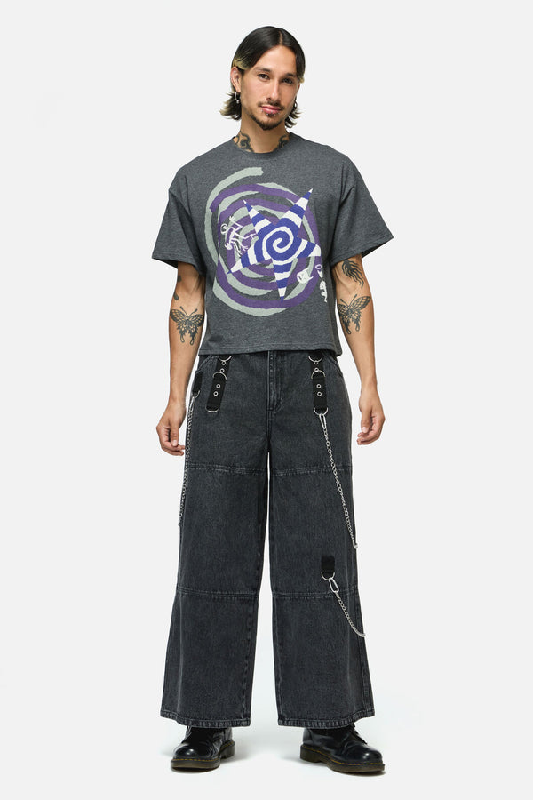 Dangerfield NZ - Spiralling Boxy Tee - grey