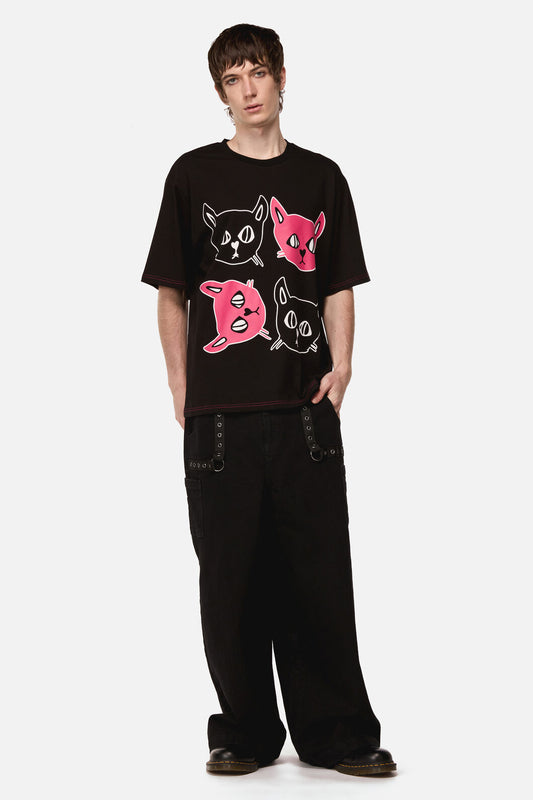 Dangerfield NZ - Atomic Cat Tee - black