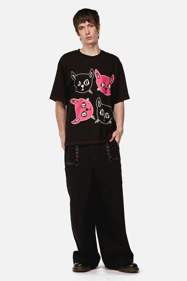 Dangerfield NZ - Atomic Cat Tee - black