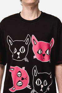 Dangerfield NZ - Atomic Cat Tee - black