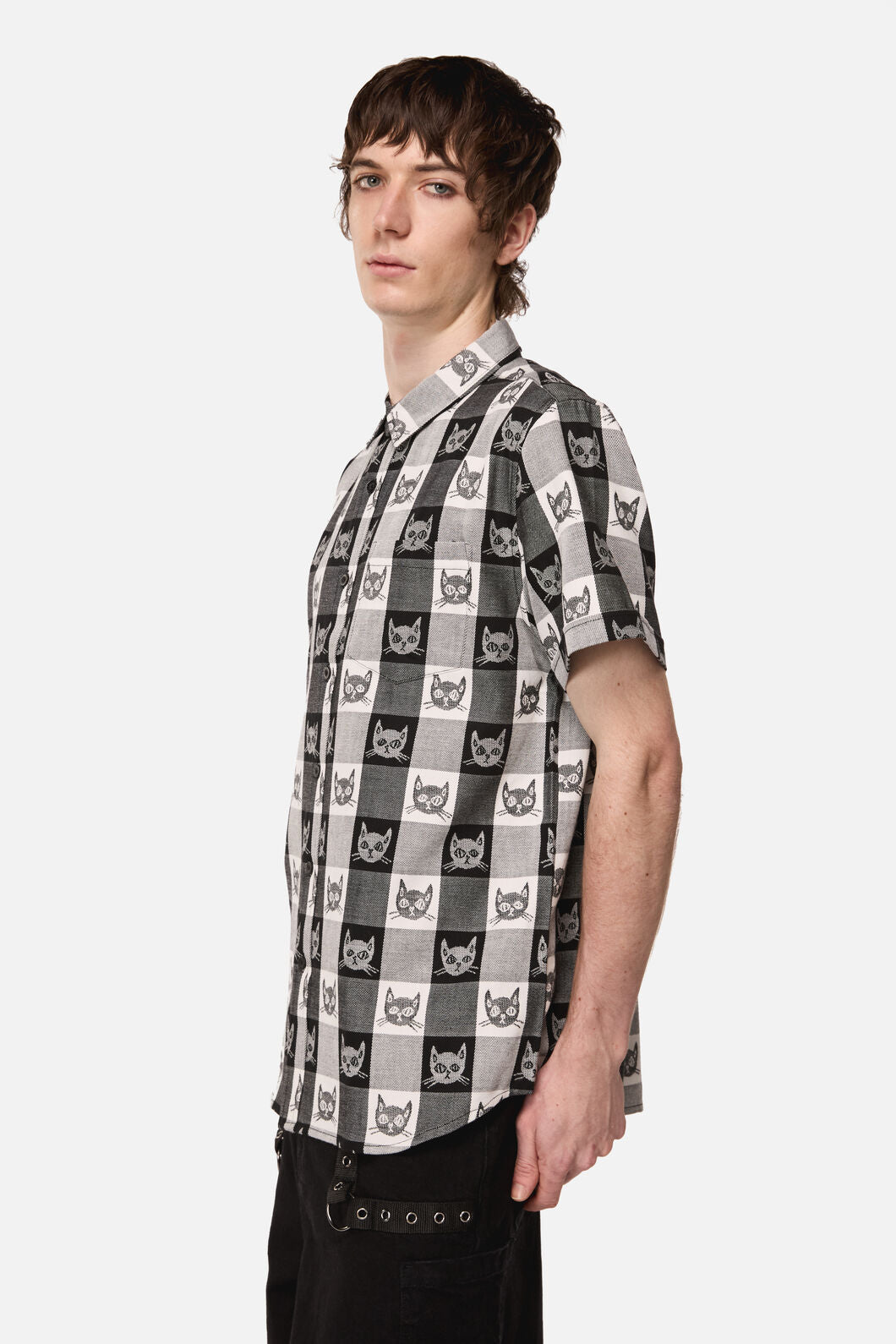 Dangerfield NZ - Atomic Cat Shirt - black-white