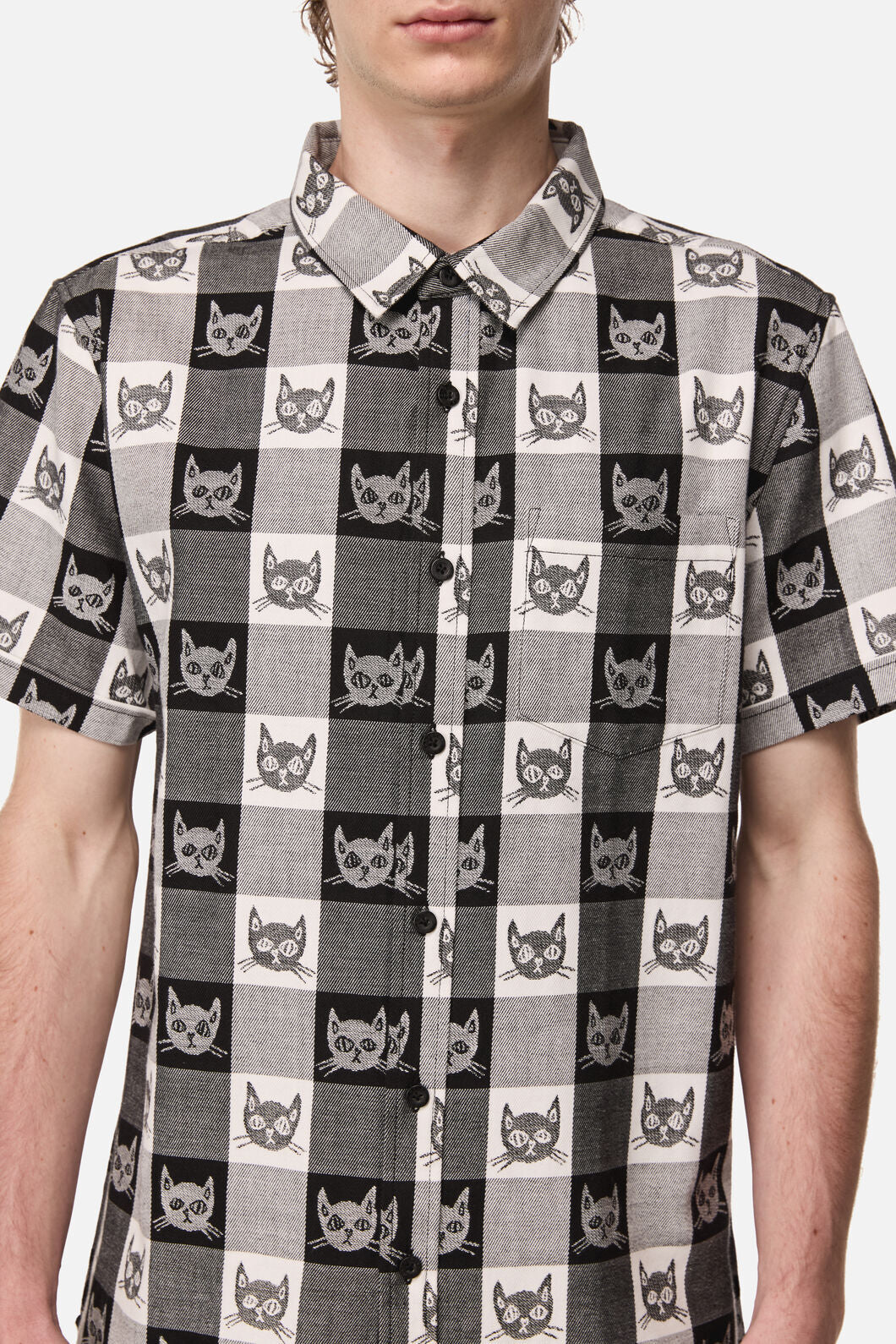 Dangerfield NZ - Atomic Cat Shirt - black-white