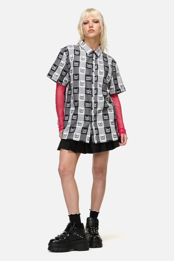 Dangerfield NZ - Atomic Cat Shirt - black-white