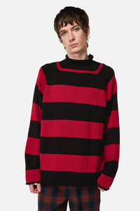 Dangerfield NZ - Jackalope Stripe Knit - black-red