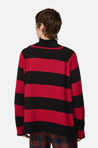 Dangerfield NZ - Jackalope Stripe Knit - black-red