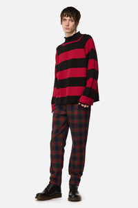Dangerfield NZ - Jackalope Stripe Knit - black-red