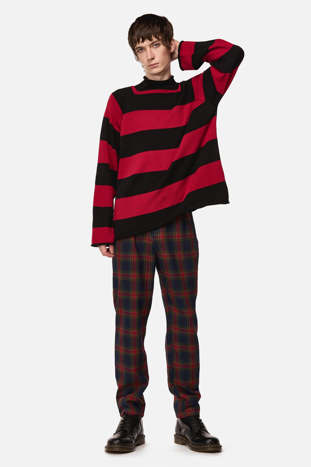 Dangerfield NZ - Jackalope Stripe Knit - black-red